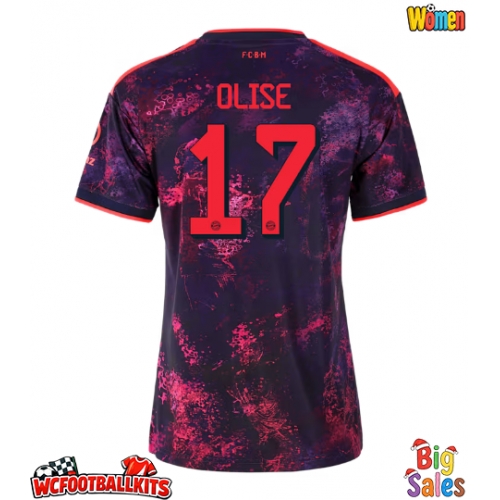 Bayern Munich Michael Olise #17 Replica Third Stadium Shirt for Women 2026-27 Short Sleeve